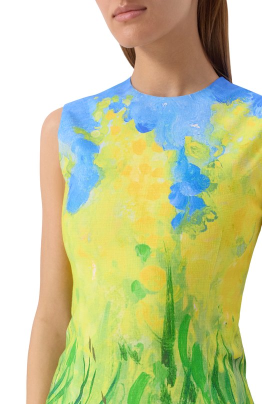 Хлопковое платье MSGM 3842MDA46 257362/257362 Разноцветный  3842MDA46 257362/257362 Фото 5