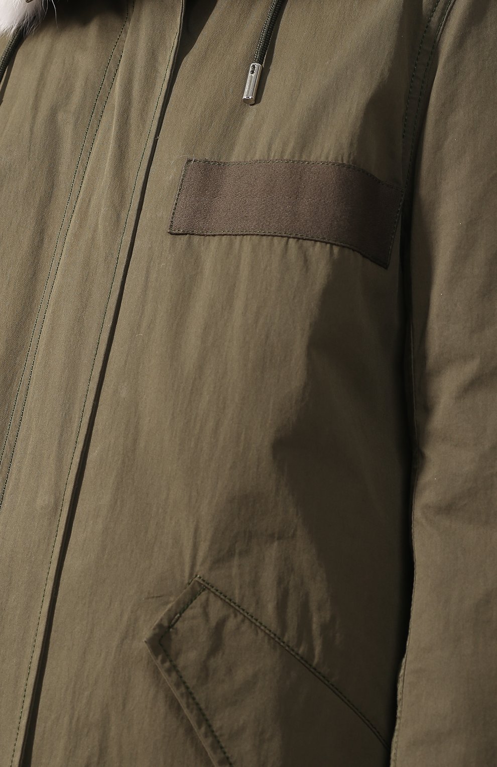 Хлопковая парка с подстежкой из меха норки YS ARMY PARIS, арт. 9WFM06694R78X, фото 5