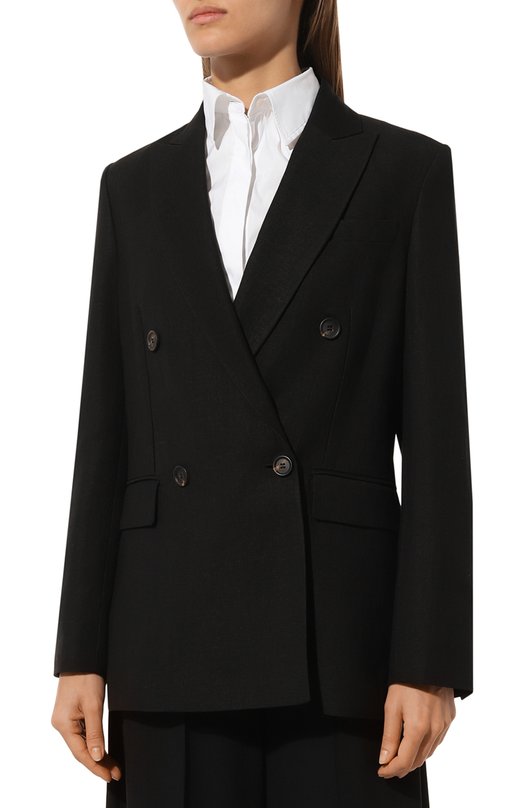 Жакет из вискозы и льна Brunello Cucinelli MH1262215 Чёрный  MH1262215 Фото 3