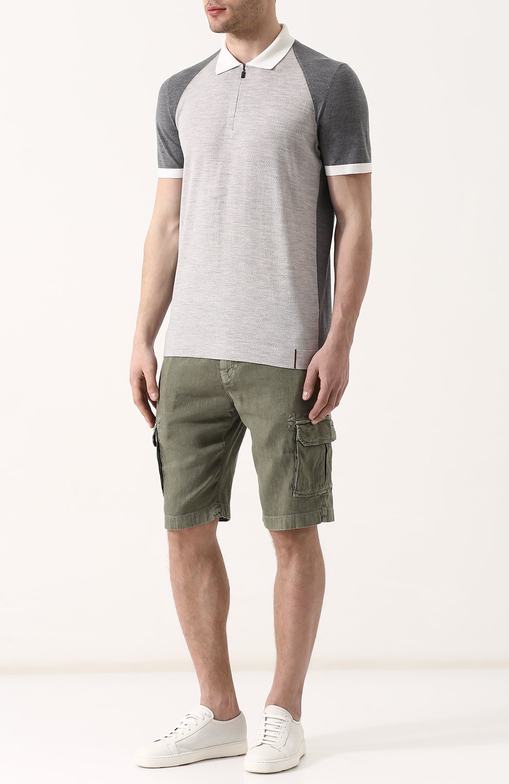 Шерстяное поло с короткими рукавами LORO PIANA, арт. FAI0677, фото 2