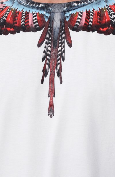 Хлопковая футболка MARCELO BURLON сиреневого цвета по цене 33100 руб., арт. CMAA018S23JER0020125, фото 5 Хлопковая футболка MARCELO BURLON, арт. CMAA018S23JER0020125, фото 5