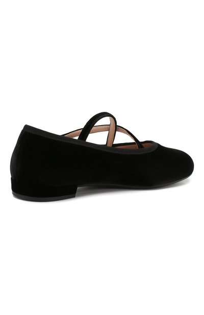 Текстильные балетки MIU MIU черного цвета по цене 58300 руб., арт. 5F873C/LSZ, фото 4 Текстильные балетки MIU MIU, арт. 5F873C/LSZ, фото 4