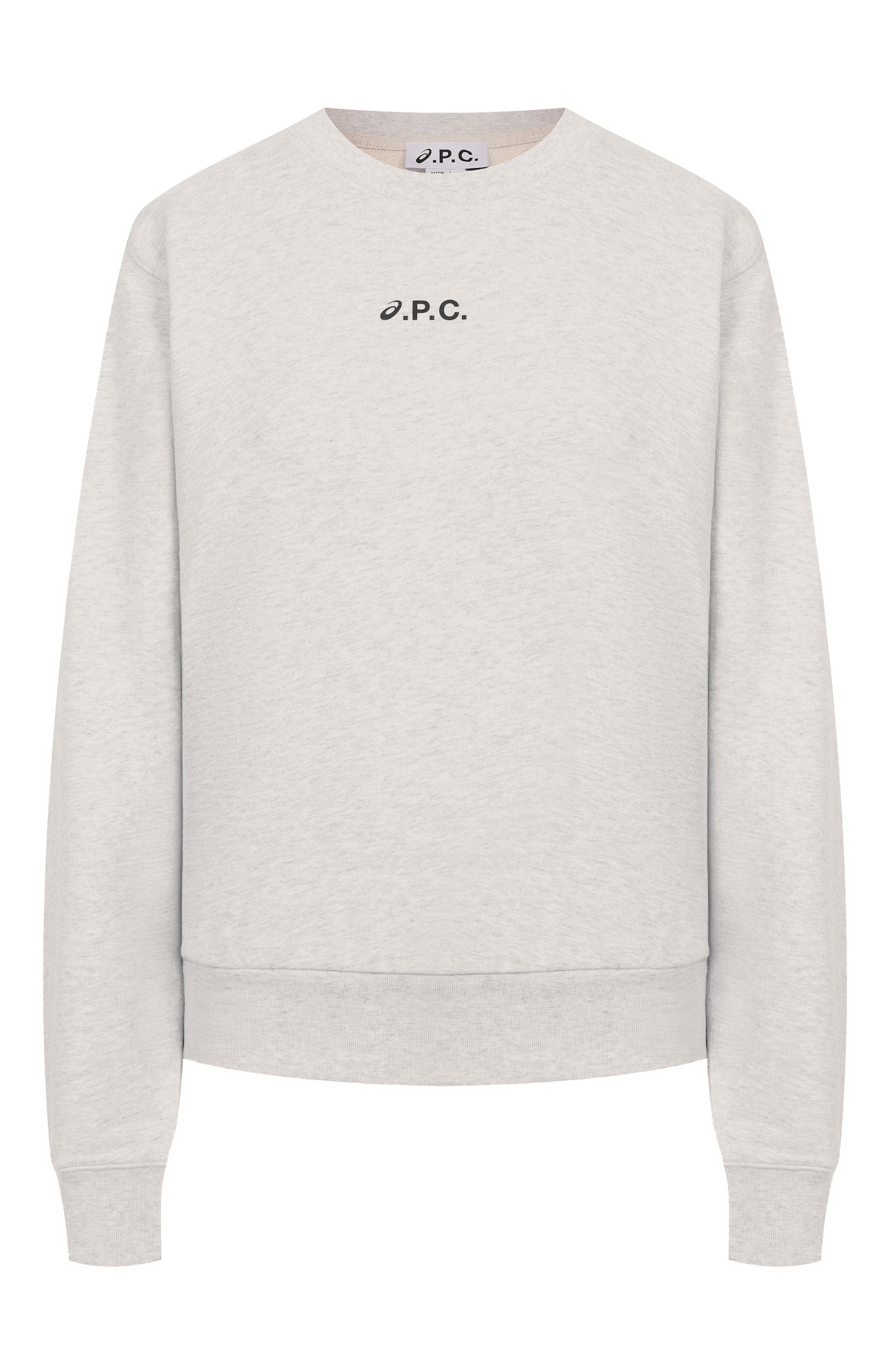 Хлопковый свитшот a.p.c. x asics A.P.C., арт. C0EZD-F27959, фото 1