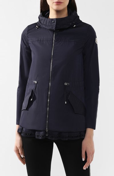 Куртка с капюшоном MONCLER темно-синего цвета по цене 66000 руб., арт. E1-093-46150-05-54155, фото 3 Куртка с капюшоном MONCLER, арт. E1-093-46150-05-54155, фото 3