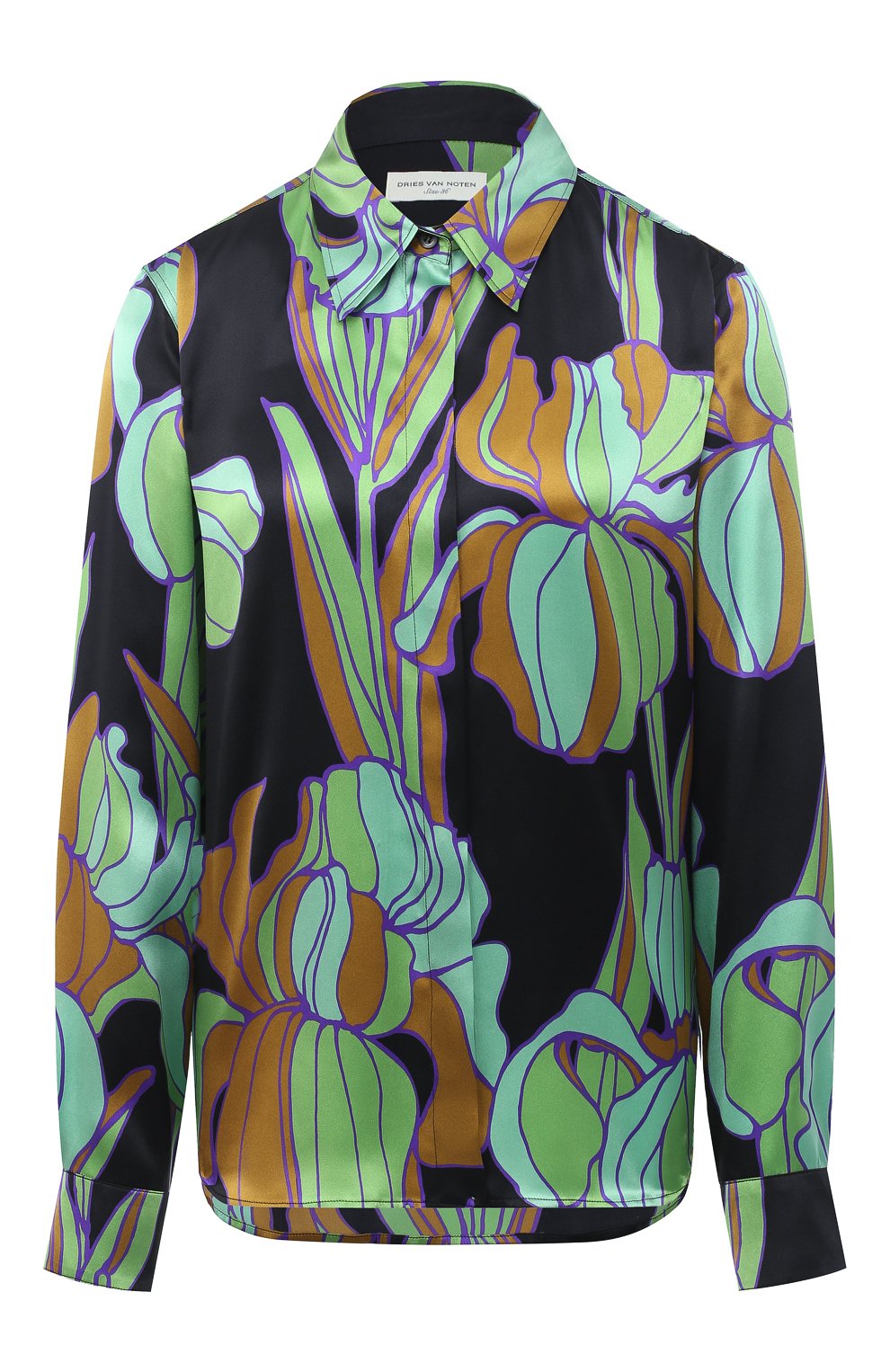 Шелковая рубашка DRIES VAN NOTEN, арт. 202-10764-1135, фото 1