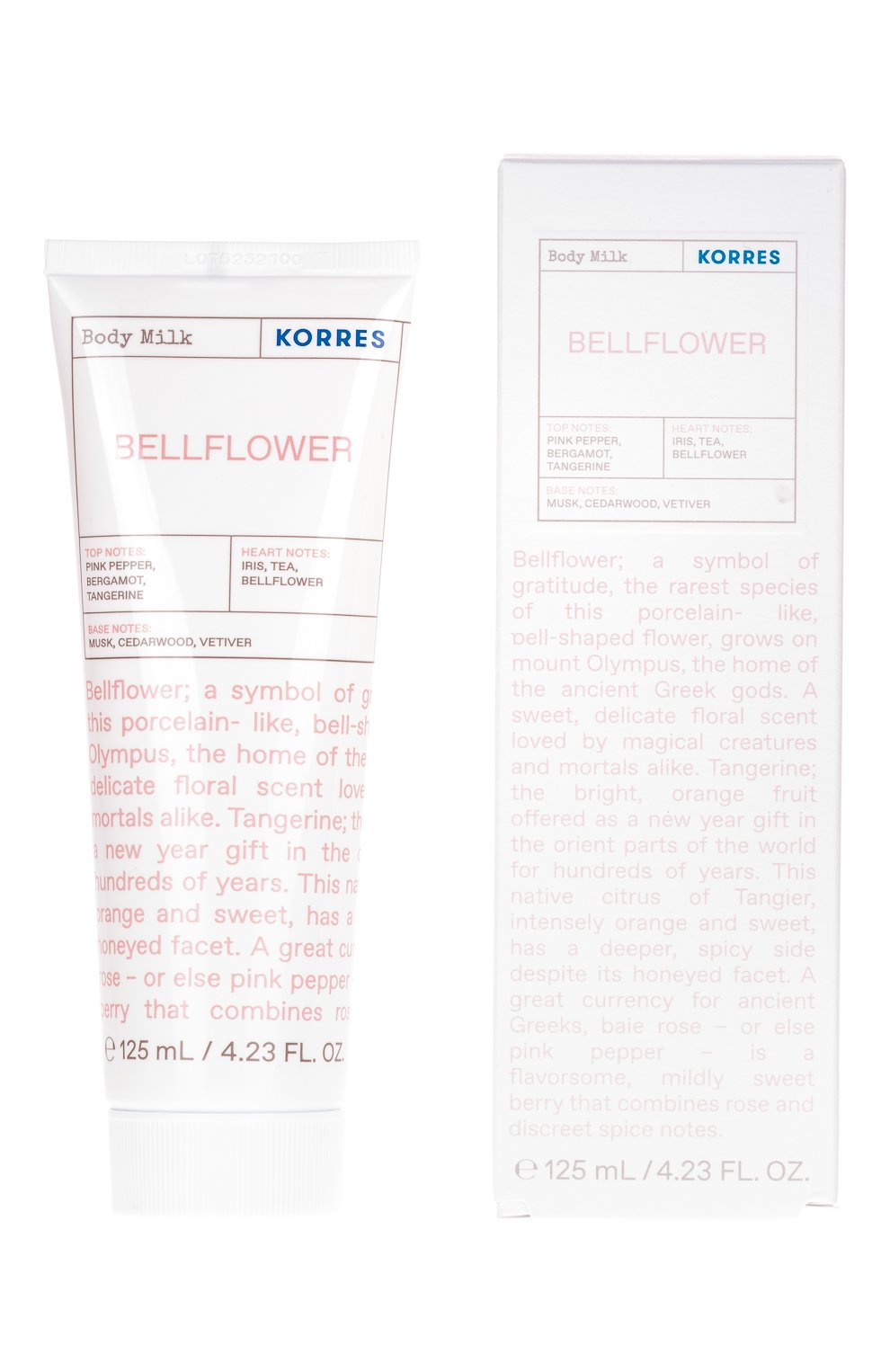 Молочко для тела "цветок колокольчика" (125ml) KORRES бесцветного цвета по цене 2090 руб., арт. 5203069090776, фото 3 Молочко для тела "цветок колокольчика" (125ml) KORRES, арт. 5203069090776, фото 3