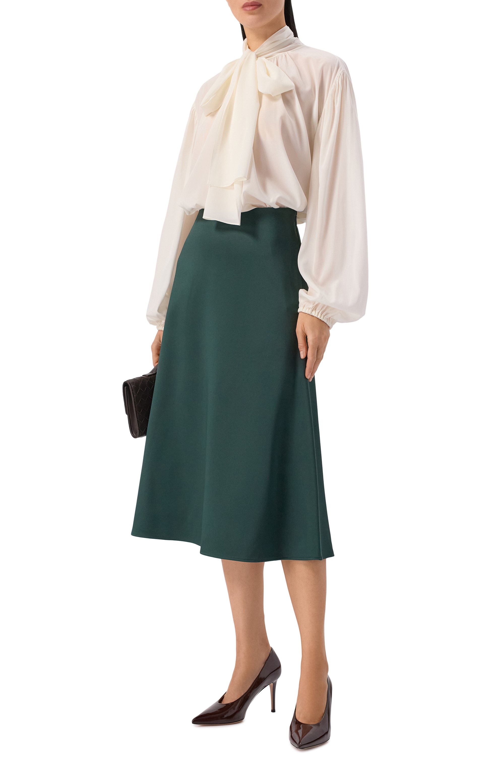 Атласная юбка KITON, арт. D55204K0578G01, фото 2