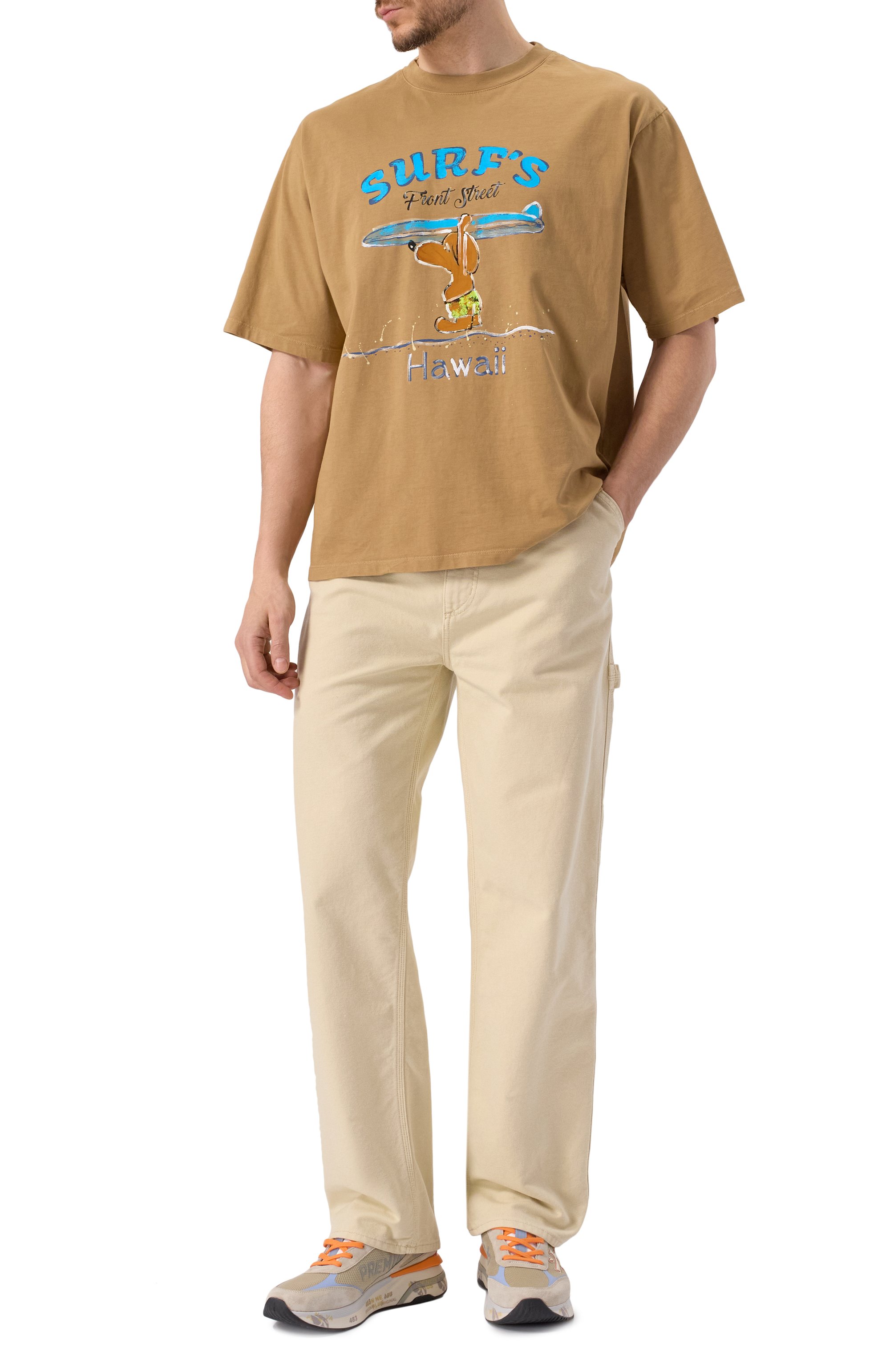 Комбинированные кроссовки moerun PREMIATA бежевого цвета по цене 32000 руб., арт. M0ERUN, фото 2 Комбинированные кроссовки moerun PREMIATA, арт. M0ERUN, фото 2