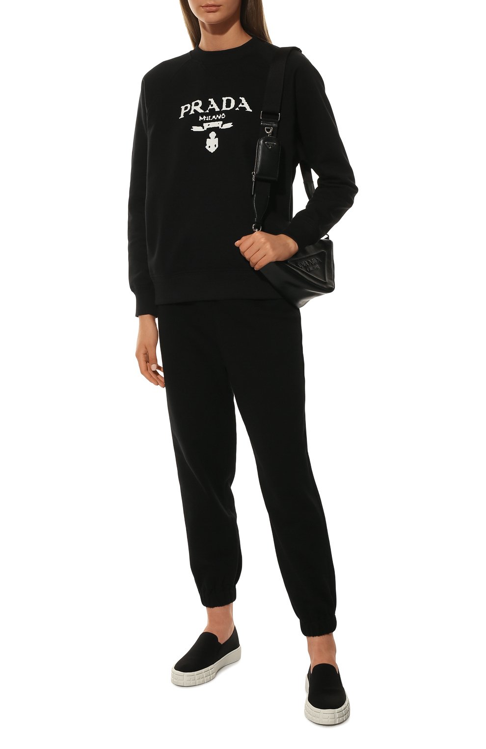 Хлопковый свитшот PRADA, арт. 134631-1ZT7-F0967-202, фото 2