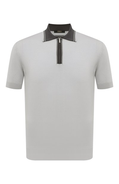 Поло из хлопка и шелка ZILLI, арт. KZP002M0142VUC000M, фото 1