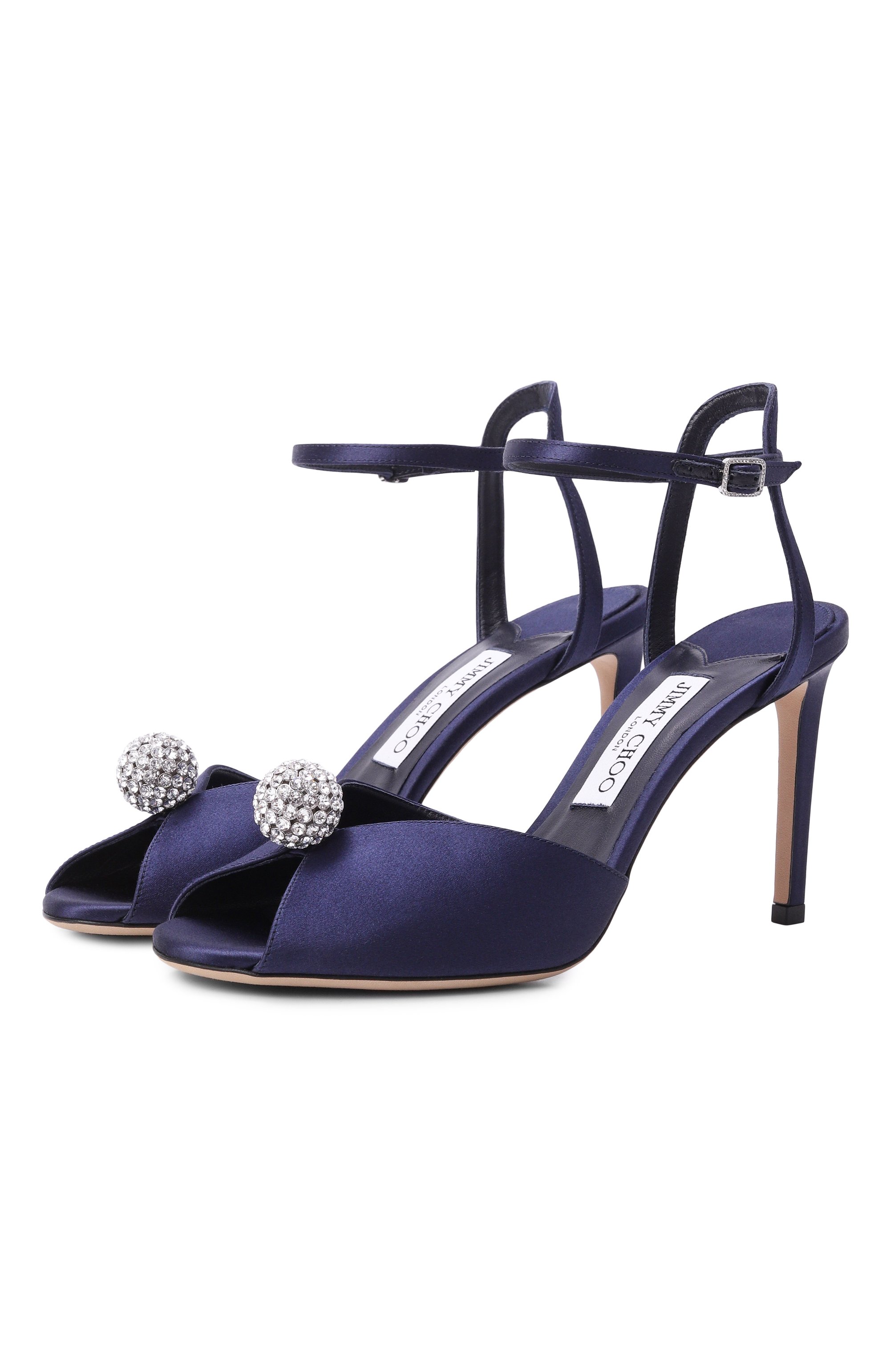 Текстильные босоножки sacora 85 JIMMY CHOO, арт. SAC0RA85WCZ, фото 1