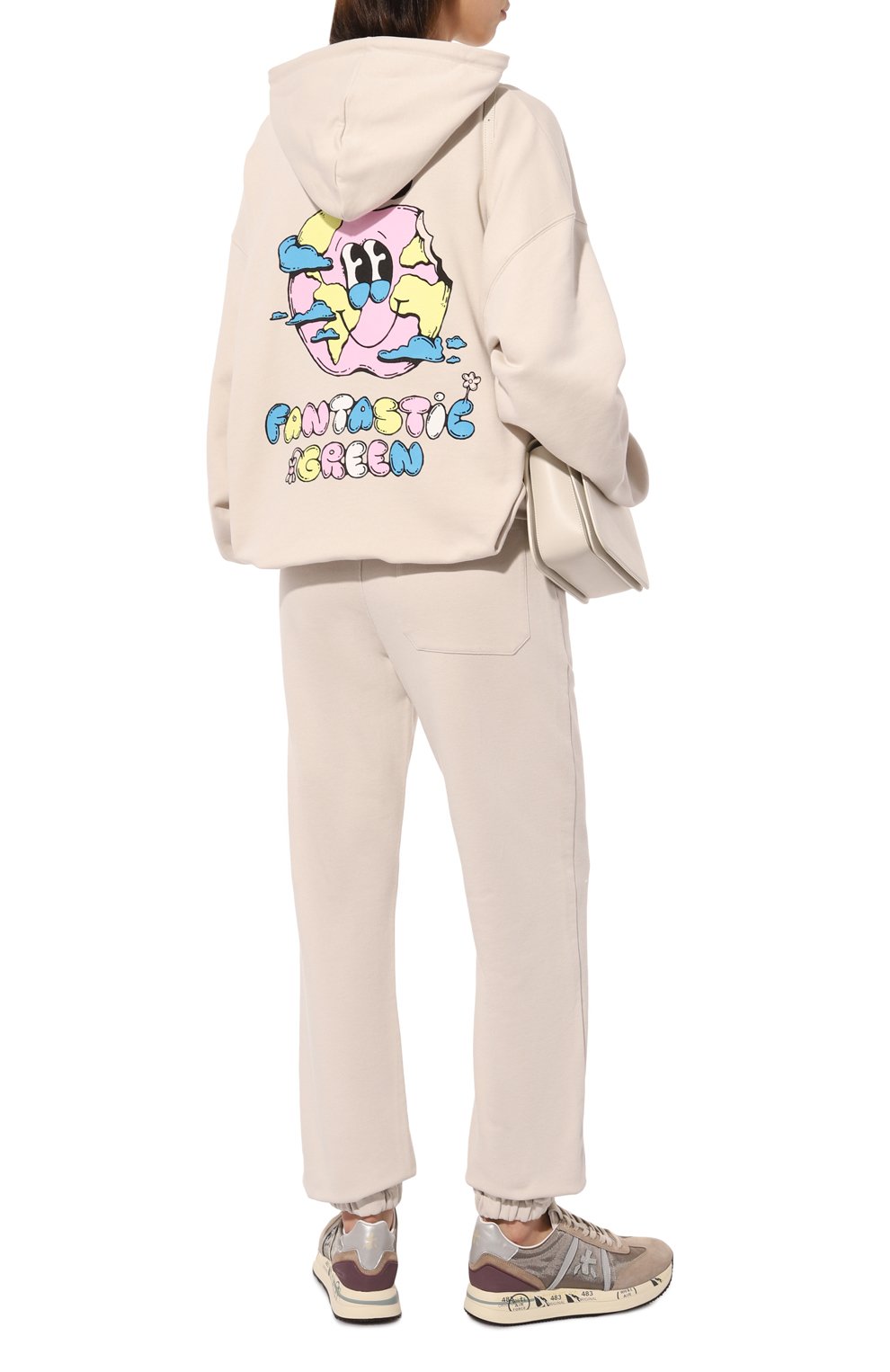 Хлопковое худи MSGM кремового цвета по цене 25050 руб., арт. 3746MM08/247792, фото 2 Хлопковое худи MSGM, арт. 3746MM08/247792, фото 2