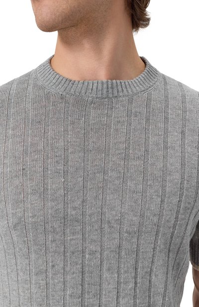 Джемпер изо льна и хлопка BRUNELLO CUCINELLI, арт. M2L707600, фото 5