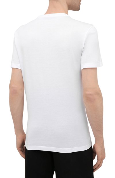 Хлопковая футболка VERSACE белого цвета по цене 43950 руб., арт. 1001295/1A00932, фото 4 Хлопковая футболка VERSACE, арт. 1001295/1A00932, фото 4