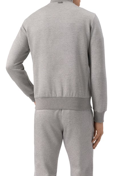 Толстовка из хлопка и шелка CAPOBIANCO, арт. 18M455.GU00., фото 4