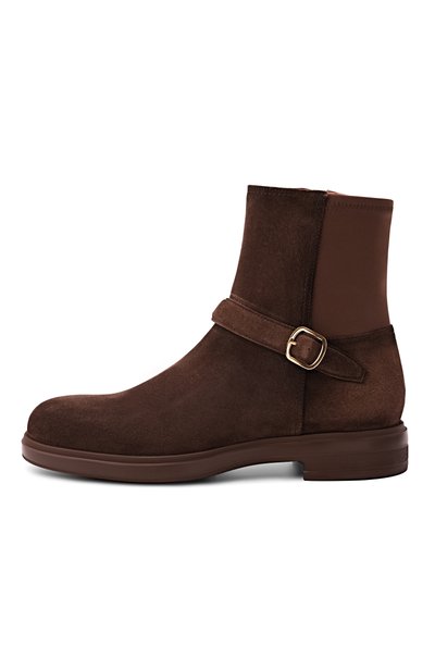 Замшевые полусапоги SANTONI, арт. WTYG72442CI0NHI0, фото 4