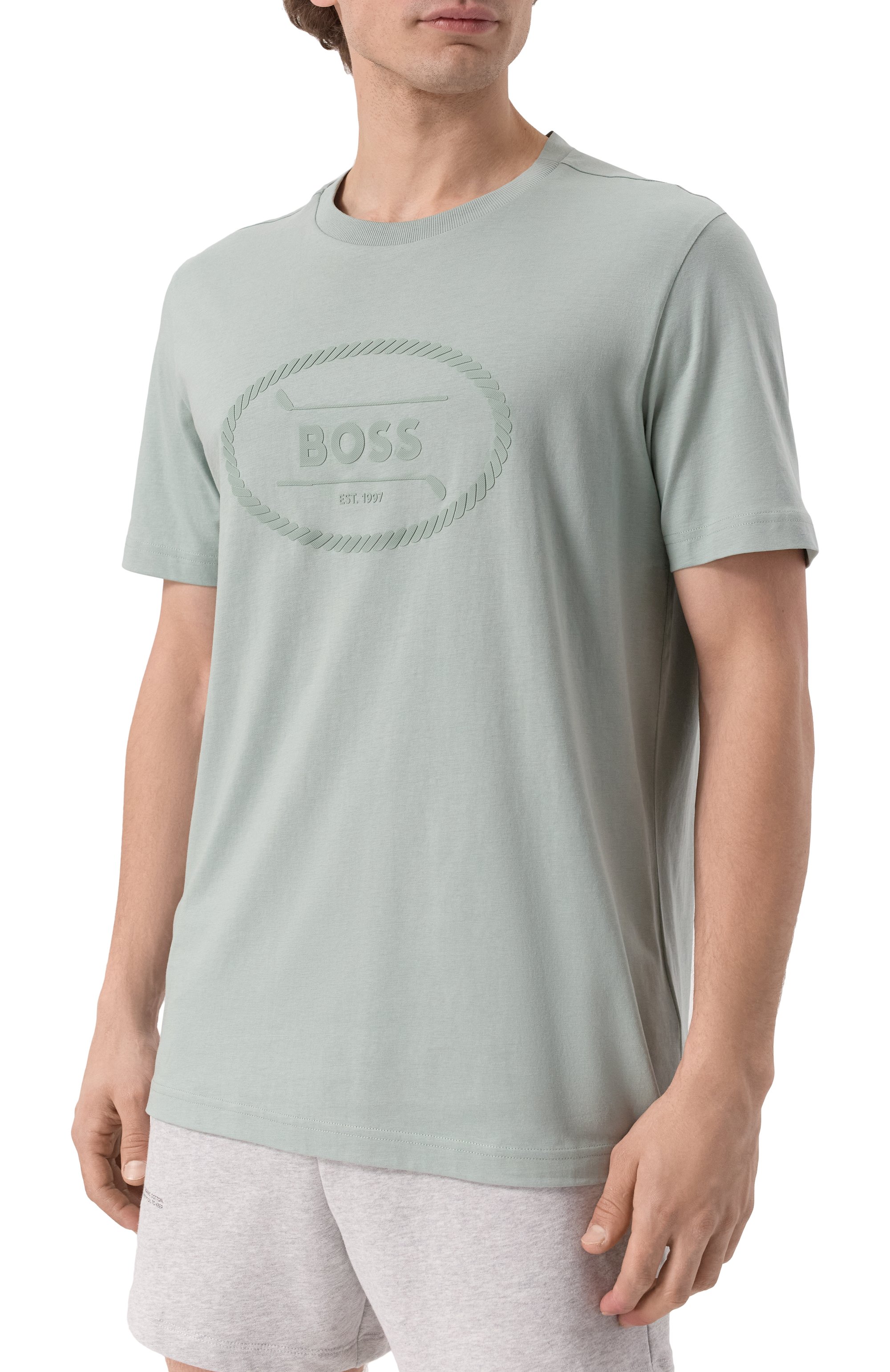Хлопковая футболка BOSS GREEN, арт. 50537825, фото 3