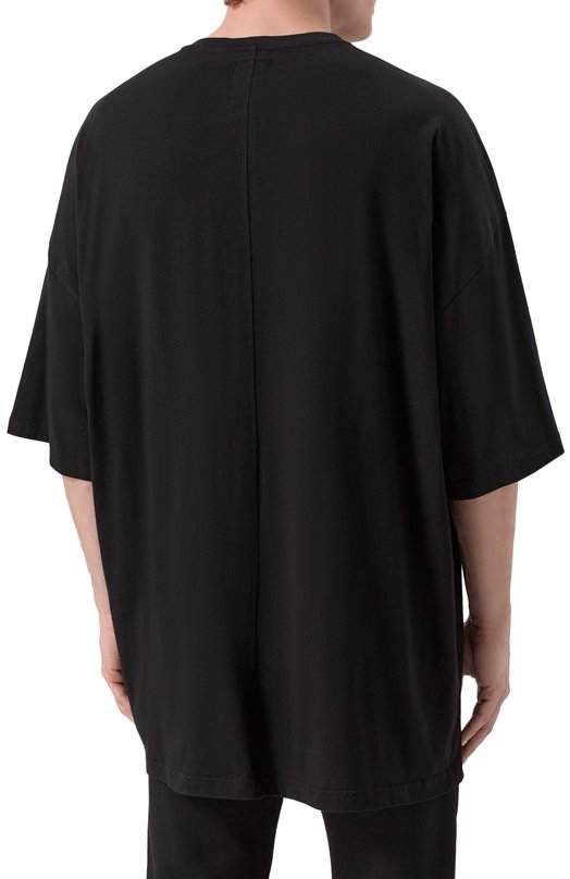 Хлопковая футболка Rick Owens x Champion Rick Owens CM01E1675/CHJG Чёрный  CM01E1675/CHJG Фото 4
