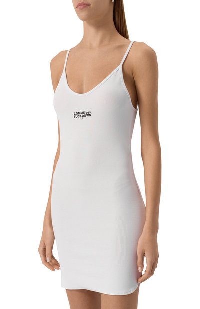 Хлопковое платье COMME DES FUCKDOWN, арт. CFABW01252, фото 3