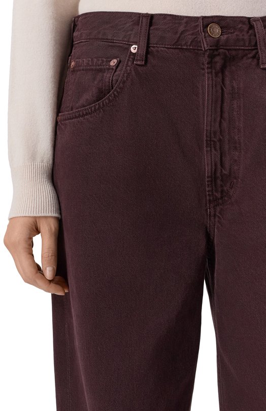 Джинсы Low Curve Agolde A197F1183 Бордовый  A197F1183 Фото 5
