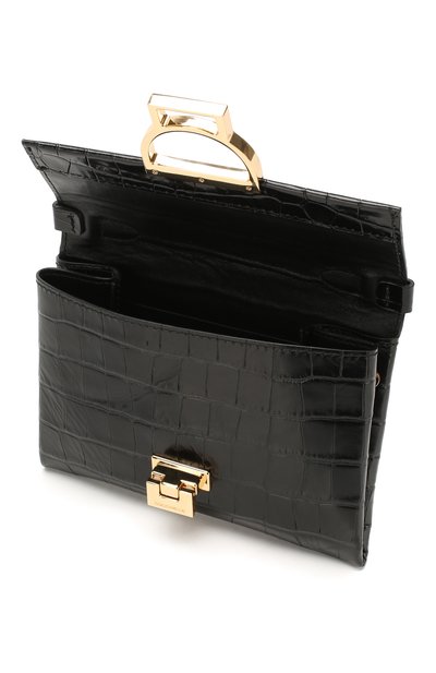 Сумка mignon mini COCCINELLE черного цвета по цене 25600 руб., арт. E1 F32 55 01 01, фото 4 Сумка mignon mini COCCINELLE, арт. E1 F32 55 01 01, фото 4