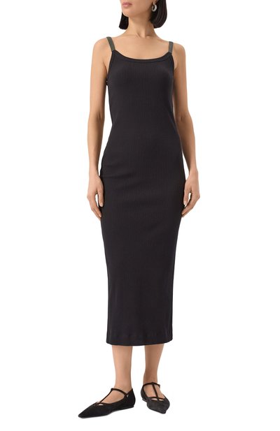 Хлопковое платье BRUNELLO CUCINELLI, арт. ML171AHE21, фото 3