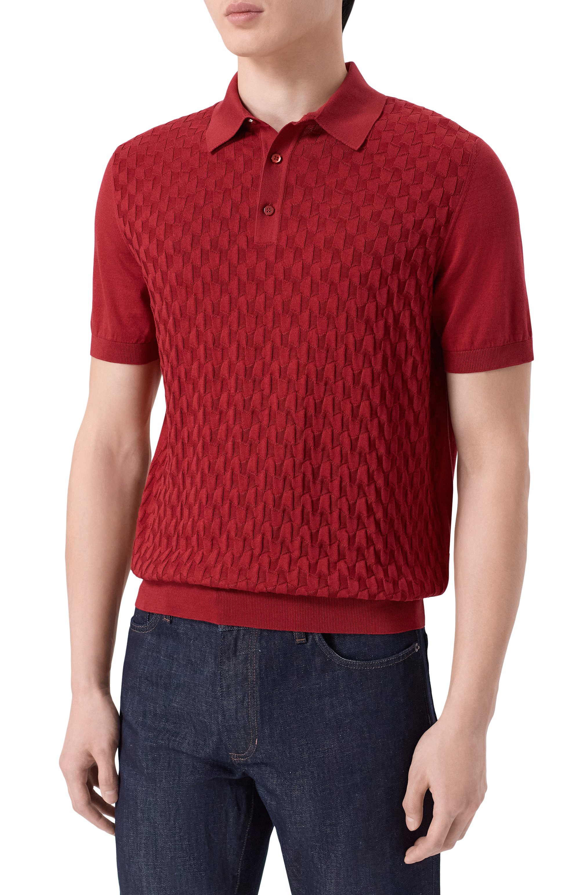 Поло из шелка и хлопка STEFANO RICCI, арт. K818110P13/F26176, фото 3