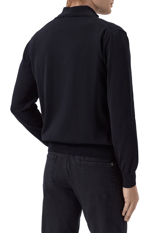 Хлопковый кардиган Canali C0022/MK02459 Чёрный  C0022/MK02459 Фото 4