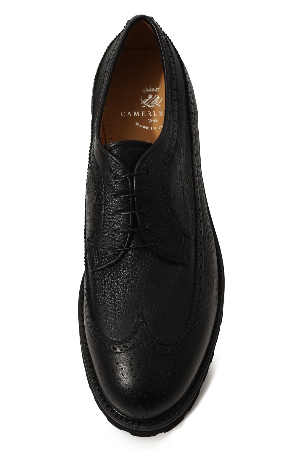 Кожаные дерби CAMERLENGO черного цвета по цене 46300 руб., арт. 16591/NER0, фото 6 Кожаные дерби CAMERLENGO, арт. 16591/NER0, фото 6