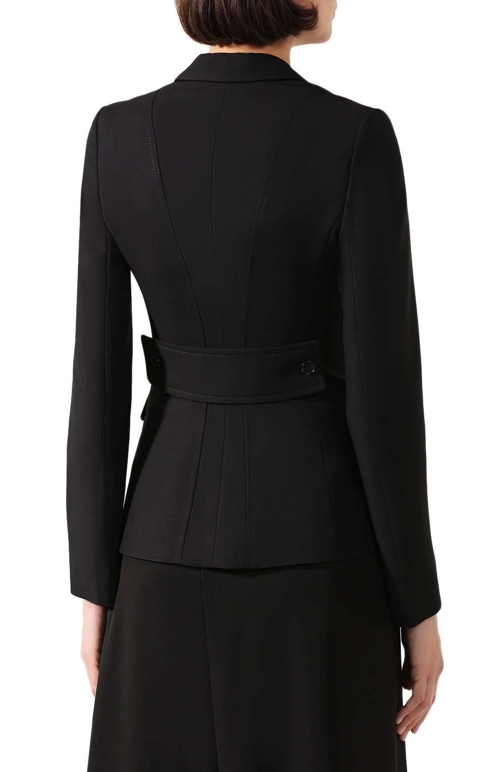 Жакет из смеси шерсти и вискозы STELLA MCCARTNEY черного цвета по цене 122000 руб., арт. 582110/SNA34, фото 4 Жакет из смеси шерсти и вискозы STELLA MCCARTNEY, арт. 582110/SNA34, фото 4