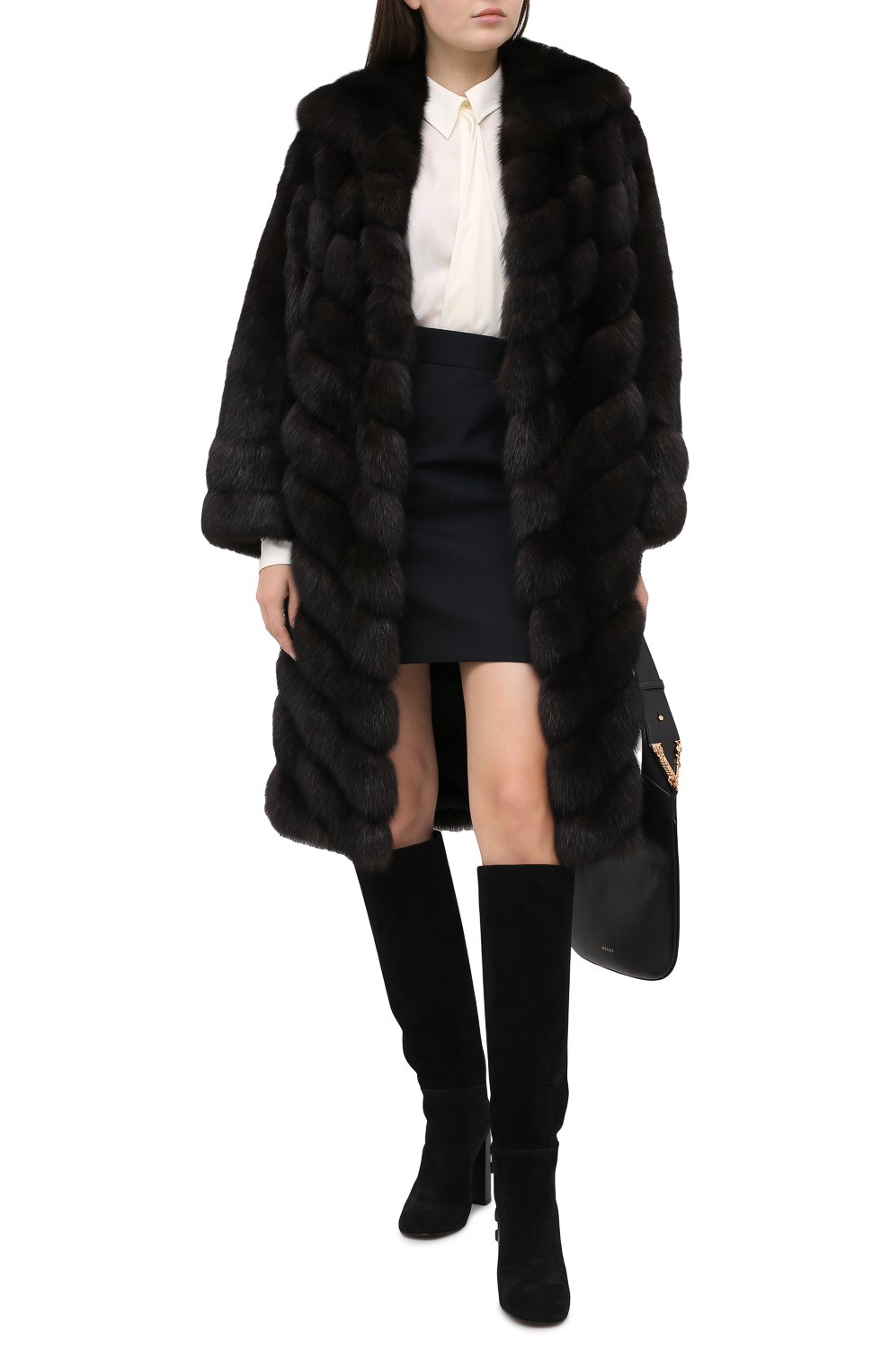 Шуба из меха соболя KITON темно-коричневого цвета по цене 8805000 руб., арт. D50586X04R72, фото 3 Шуба из меха соболя KITON, арт. D50586X04R72, фото 3