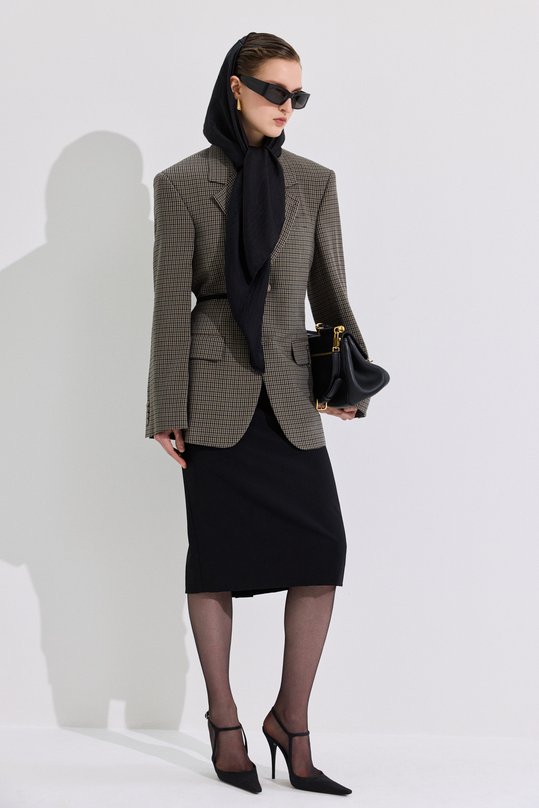 Жакет из лиоцелла Balenciaga 857365/TT038 Бежевый  857365/TT038 Фото 6