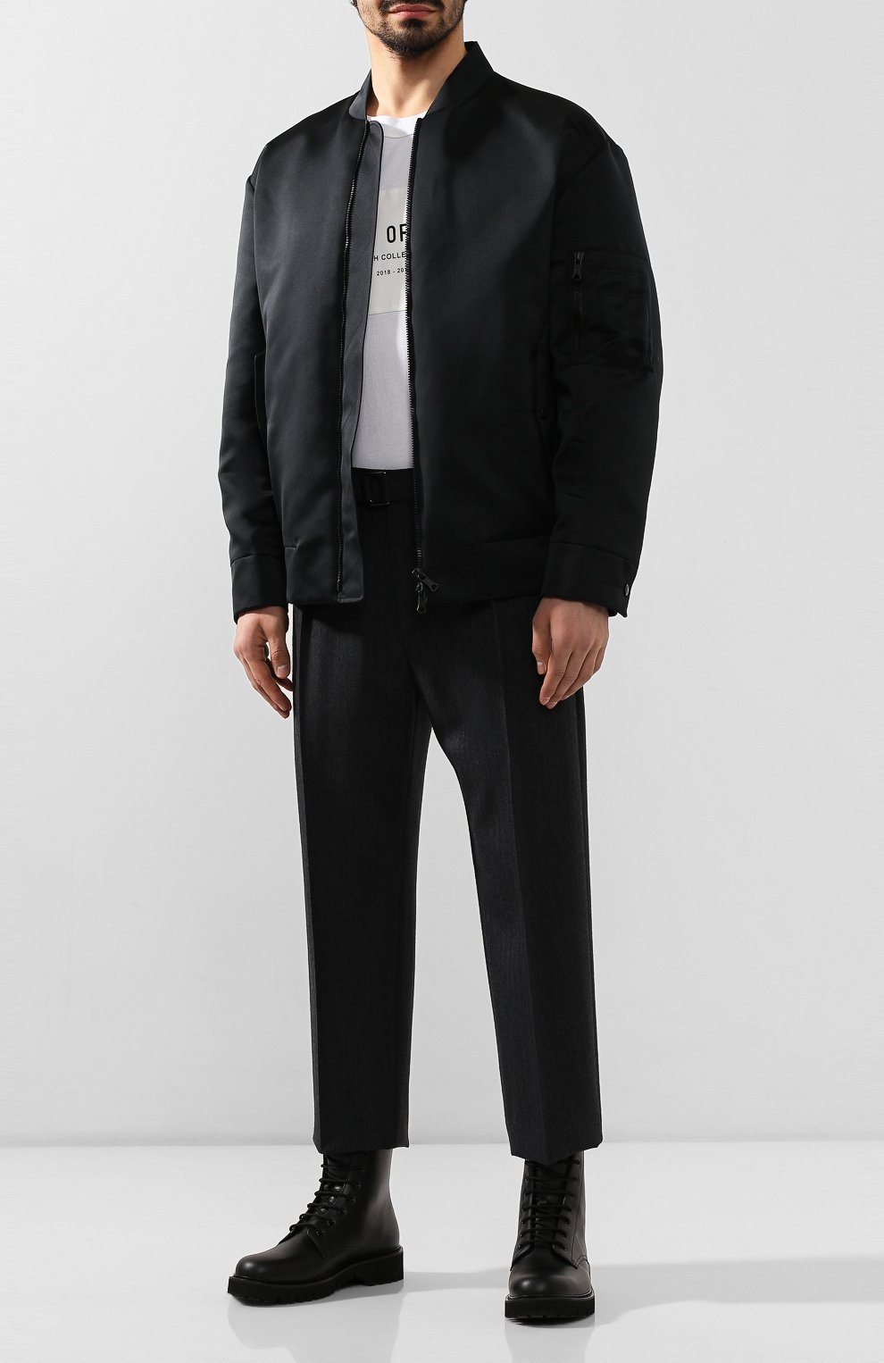 Кожаные ботинки vltn VALENTINO черного цвета по цене 97350 руб., арт. TY2S0D17/DGQ, фото 2 Кожаные ботинки vltn VALENTINO, арт. TY2S0D17/DGQ, фото 2