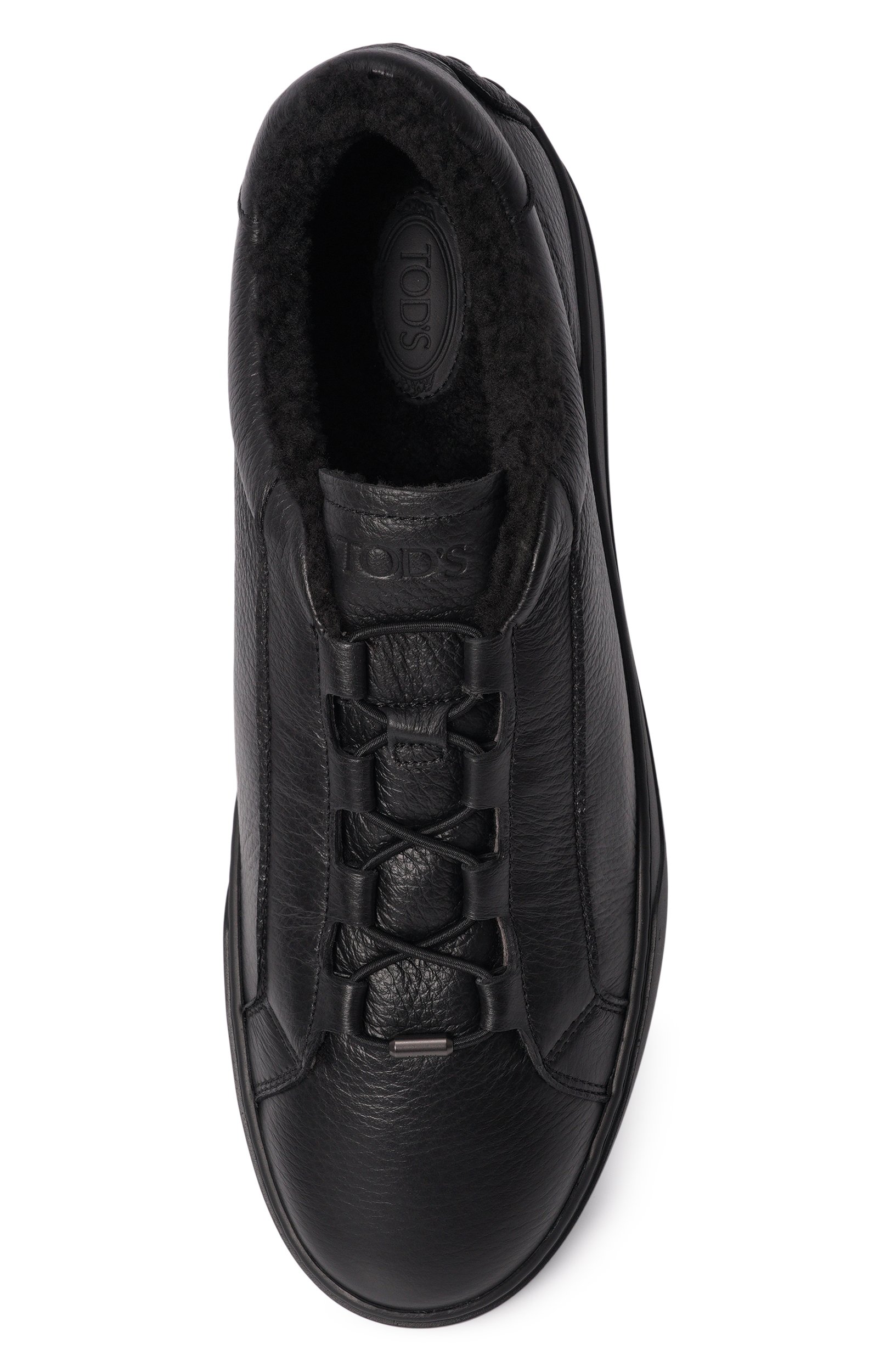 Кожаные кеды TOD’S черного цвета по цене 117500 руб., арт. XXM04L0JF41/S5N, фото 5 Кожаные кеды TOD’S, арт. XXM04L0JF41/S5N, фото 5