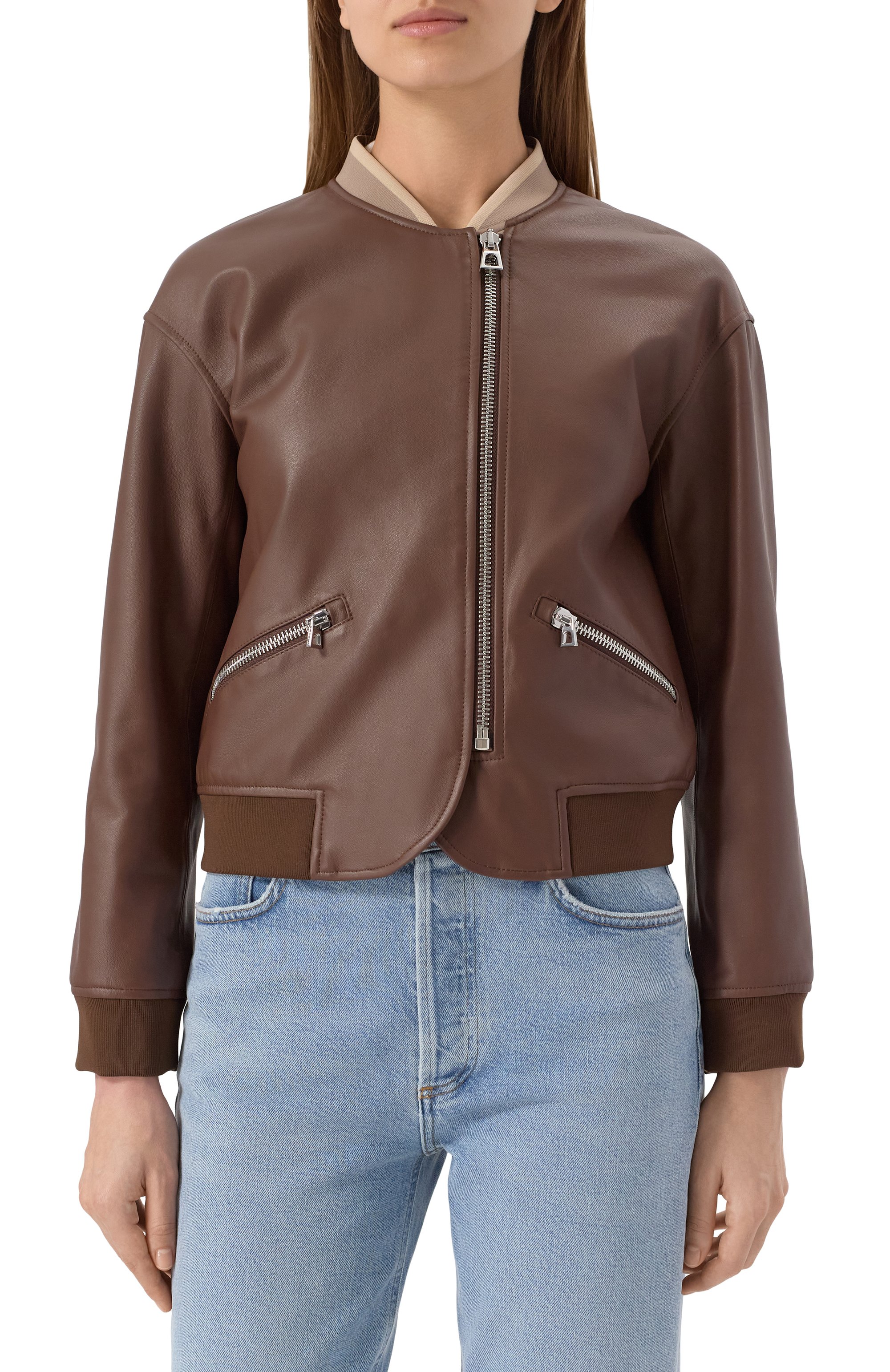 Кожаный бомбер DIEGO M, арт. 25EM-A101, фото 3