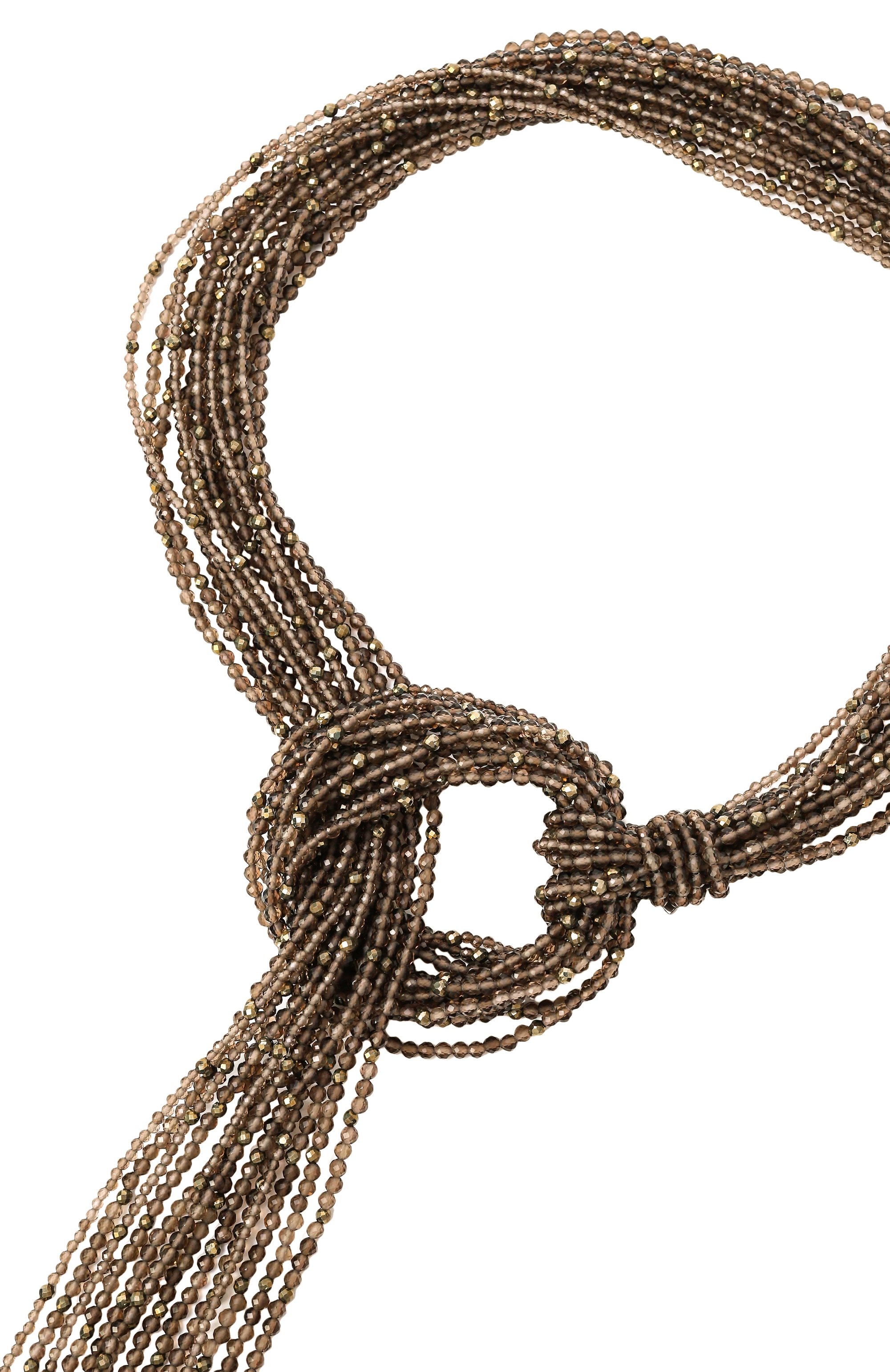 Колье VIEN коричневого цвета по цене 98900 руб., арт. 2526-310, фото 3 Колье VIEN, арт. 2526-310, фото 3