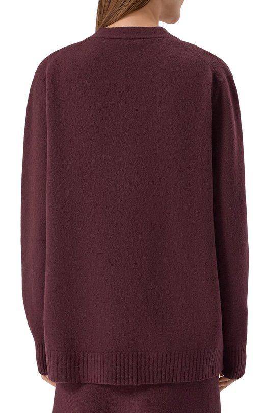 Шерстяной кардиган Jil Sander J01HP0002/J14603 Коричневый  J01HP0002/J14603 Фото 4