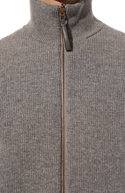 Утепленный бомбер AGNONA серого цвета по цене 399500 руб., арт. KH06U58E/1K1207E, фото 5 Утепленный бомбер AGNONA, арт. KH06U58E/1K1207E, фото 5