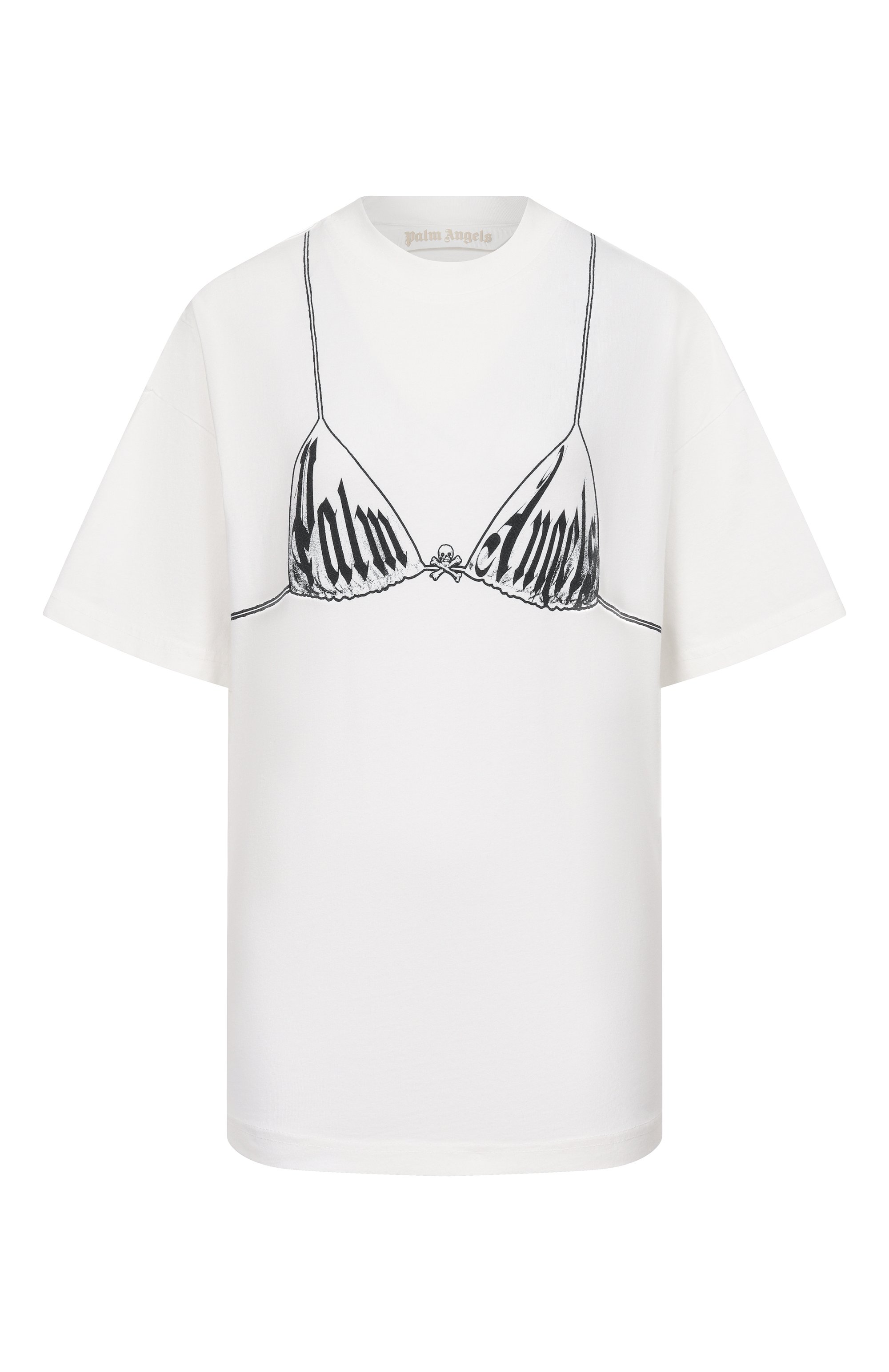 Хлопковая футболка PALM ANGELS, арт. PWAA07BS26JER003, фото 1