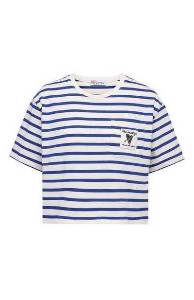 Женская хлопковая футболка REDVALENTINO, арт. VR0MG10I/5VH