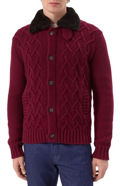 Кашемировый кардиган с отделкой из бобра KANGRA, арт. 9351/56 02, фото 3