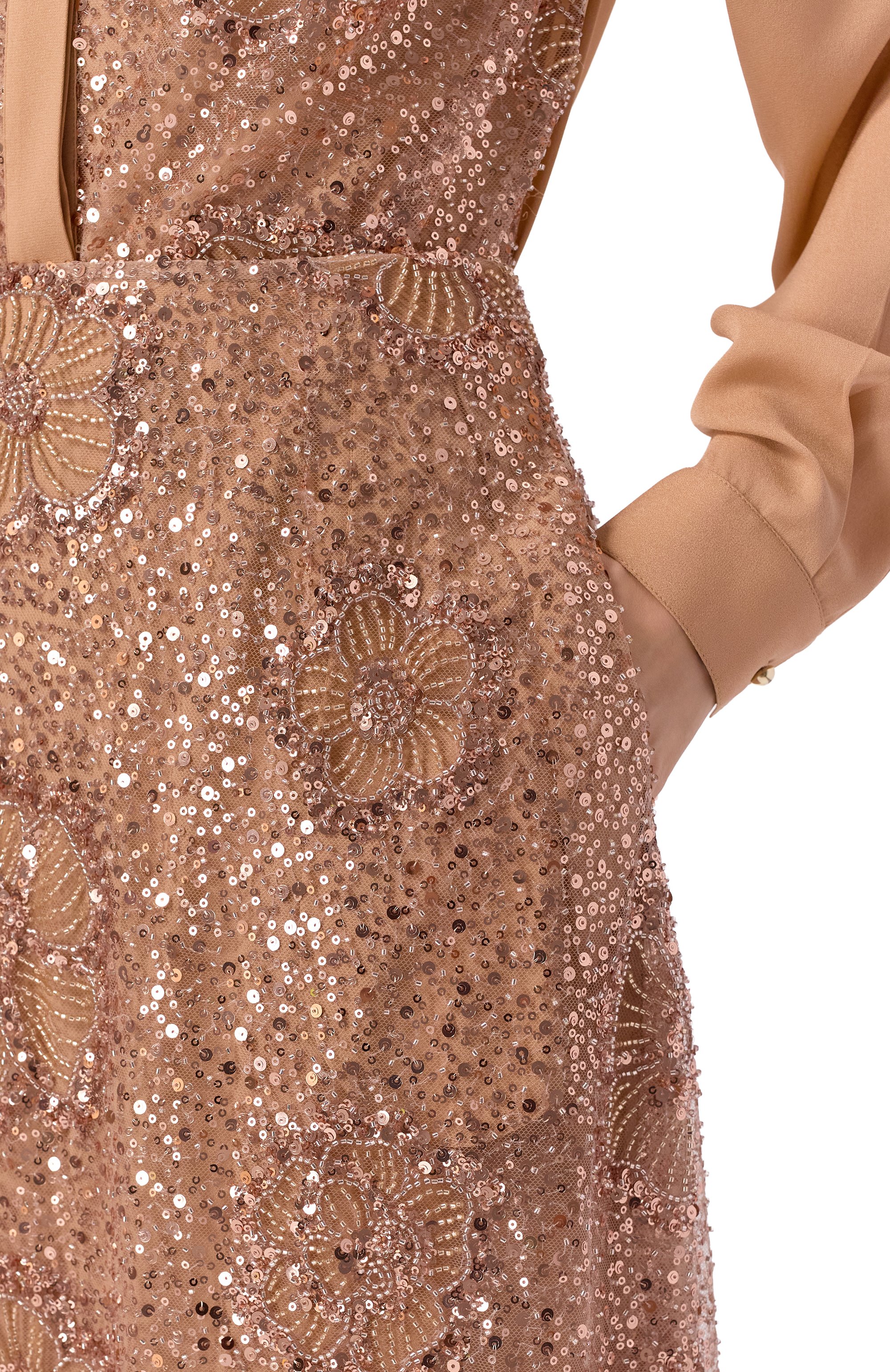 Юбка с отделкой пайетками ELIE SAAB, арт. SK179NRC26/TU024, фото 5