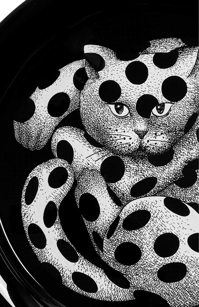 Поднос high fidelity FORNASETTI черно-белого цвета по цене 98450 руб., арт. C26X289, фото 3 Поднос high fidelity FORNASETTI, арт. C26X289, фото 3