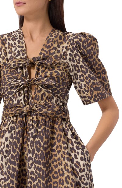 Хлопковое платье GANNI, арт. W0373/943, фото 5