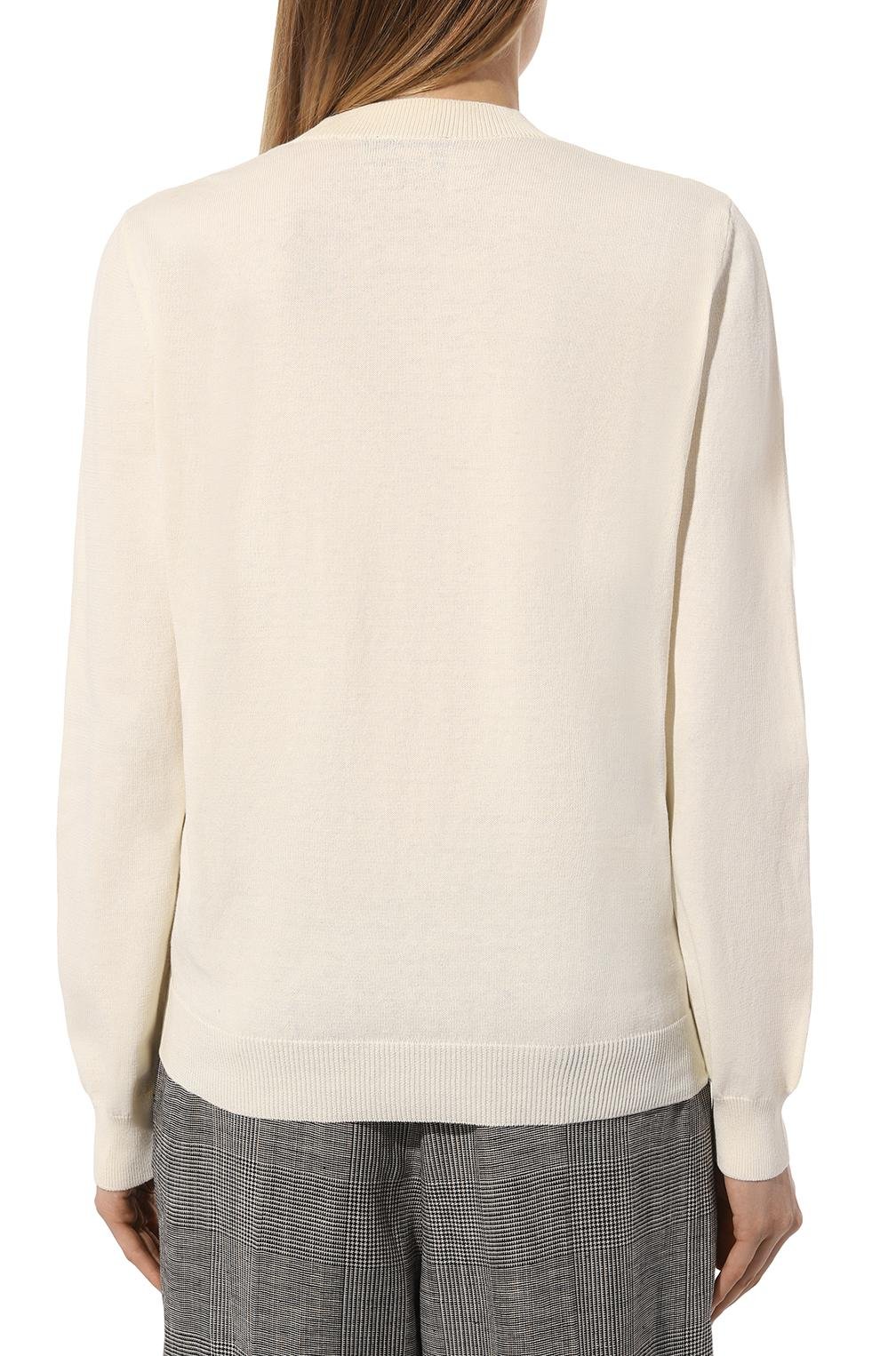 Хлопковый кардиган A.P.C. кремового цвета по цене 27650 руб., арт. C0EZJ-F22249., фото 4 Хлопковый кардиган A.P.C., арт. C0EZJ-F22249., фото 4