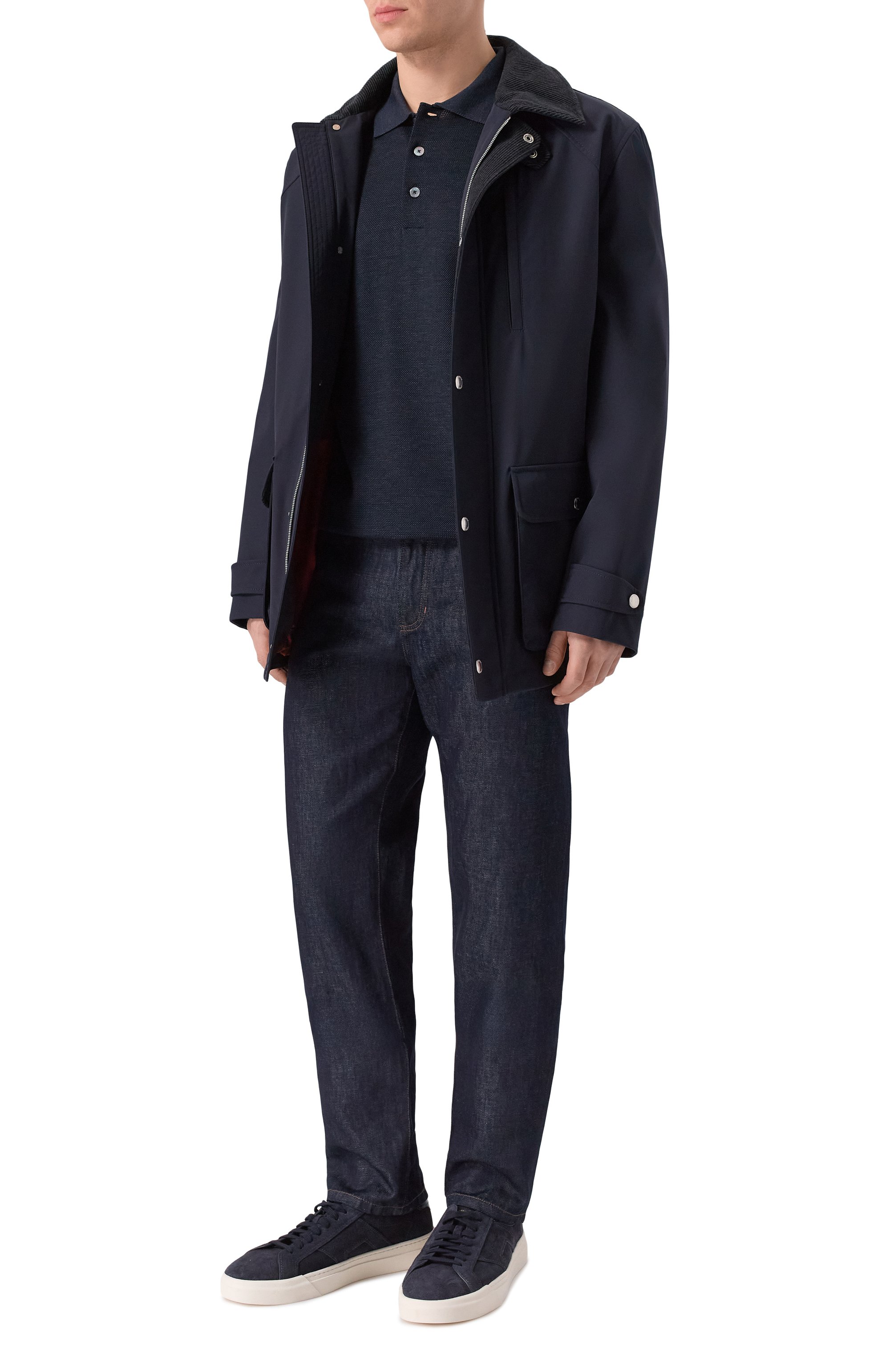 Поло из хлопка и шелка ZEGNA, арт. E748/UE381A8, фото 2