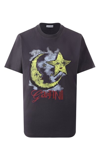 Хлопковая футболка GANNI, арт. T4058, фото 1