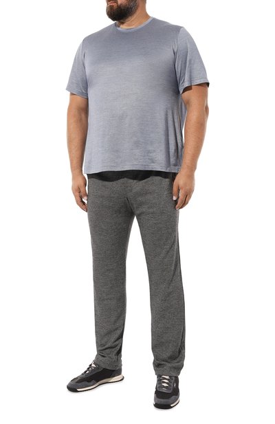 Брюки из хлопка и шерсти CAPOBIANCO серого цвета по цене 52300 руб., арт. MPAN.DB00./58-60, фото 2 Брюки из хлопка и шерсти CAPOBIANCO, арт. MPAN.DB00./58-60, фото 2