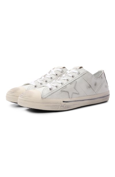 Мужские кожаные кеды v-star GOLDEN GOOSE DELUXE BRAND, арт. GMF00129.F000334