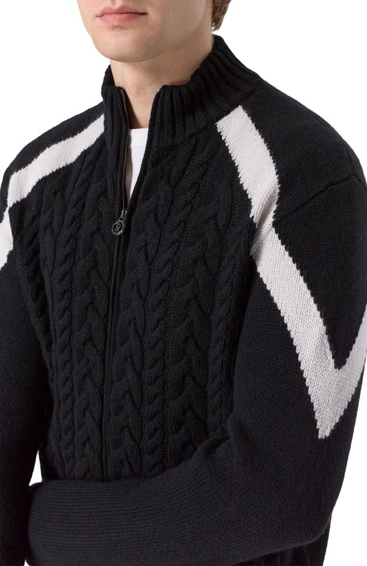 Кашемировый кардиган Stefano Ricci K404006R31/F25465/60-62 Чёрный  K404006R31/F25465/60-62 Фото 5